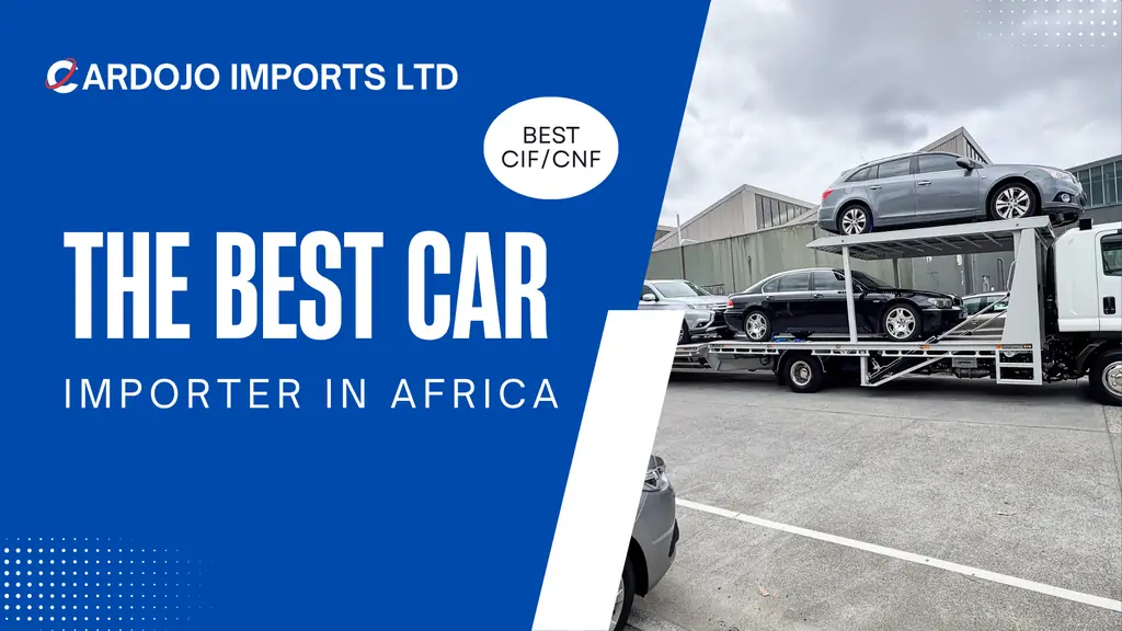 Vehicles being prepared for shipping to Kenya
